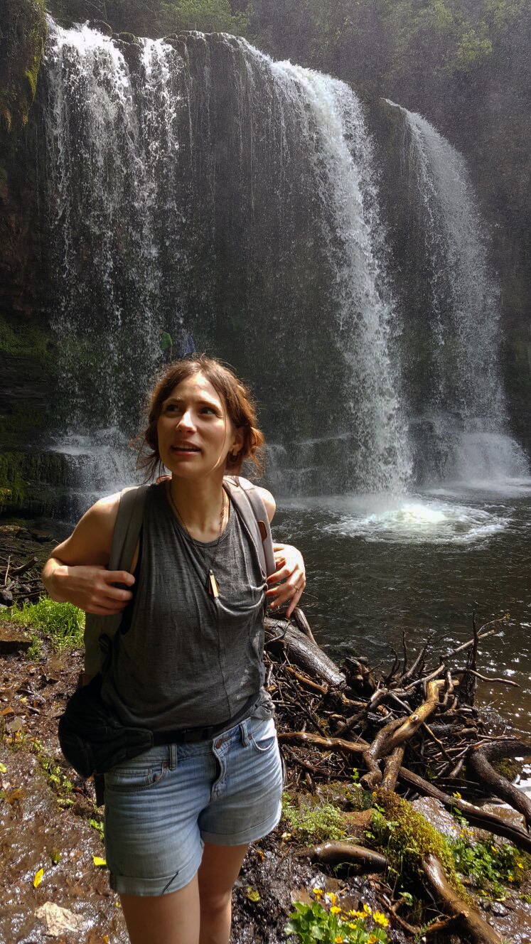 Brecon Beacon Waterfalls in front of Sgwd yr Eira