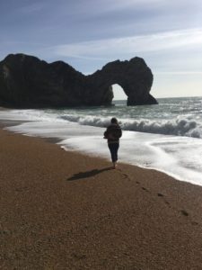 Durdle Door Walking Away