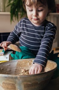 Baking with baby