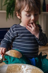 Baking with baby